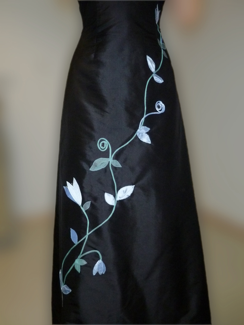 schwarzes Abendkleid Sigrid Nufer